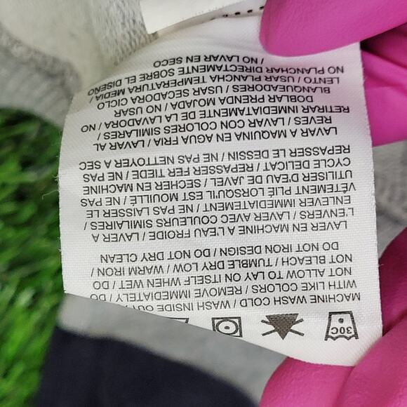 NIKE Track Jacket Womens M/L 18x24 Gray Script Logo - Picture 9 of 15